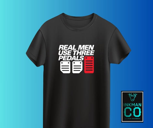 Three Pedal Power T-Shirt – For True Driving Enthusiasts